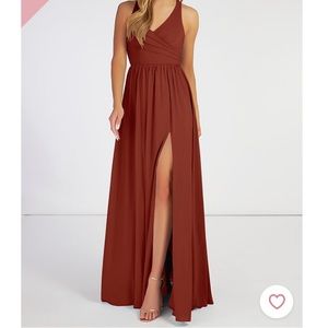 Azazie Bridesmaid dress in Terracotta! Style is Kecia in size 10